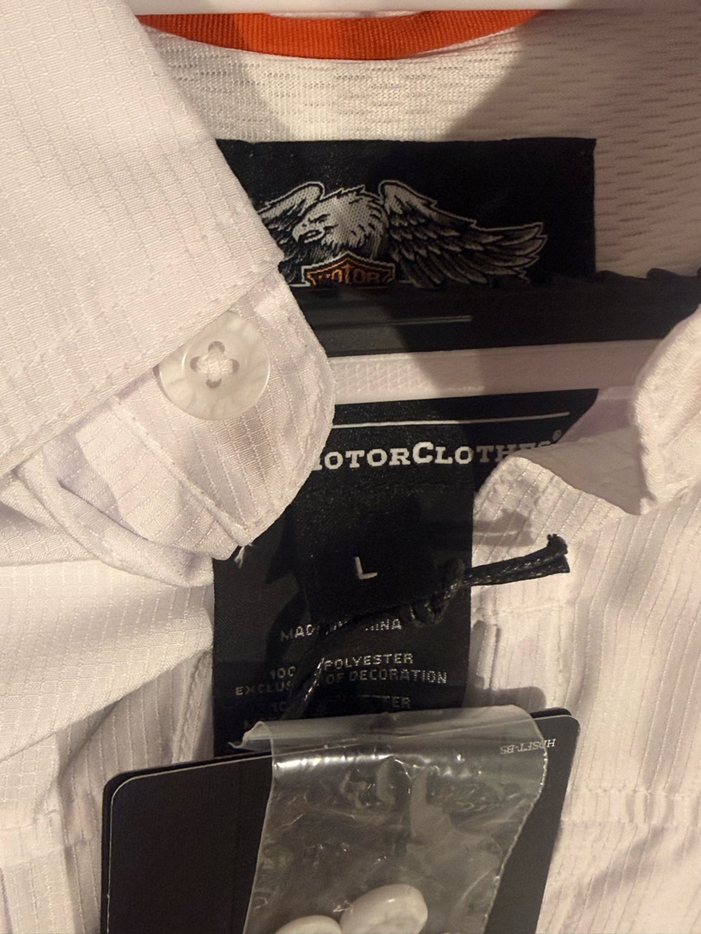 HARLEY-DAVIDSON Men's Performance Long Sleeve Shirt L White NWT - Picture 5 of 8